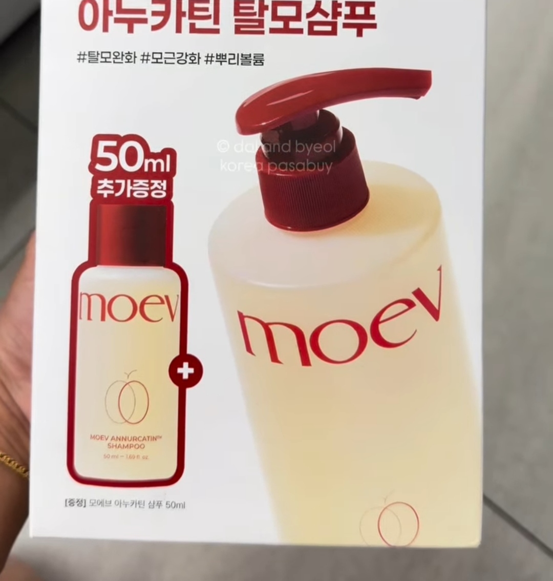 [OLIVEYOUNG] MOEV Hair Loss Relief Shampoo 525ml + 50m