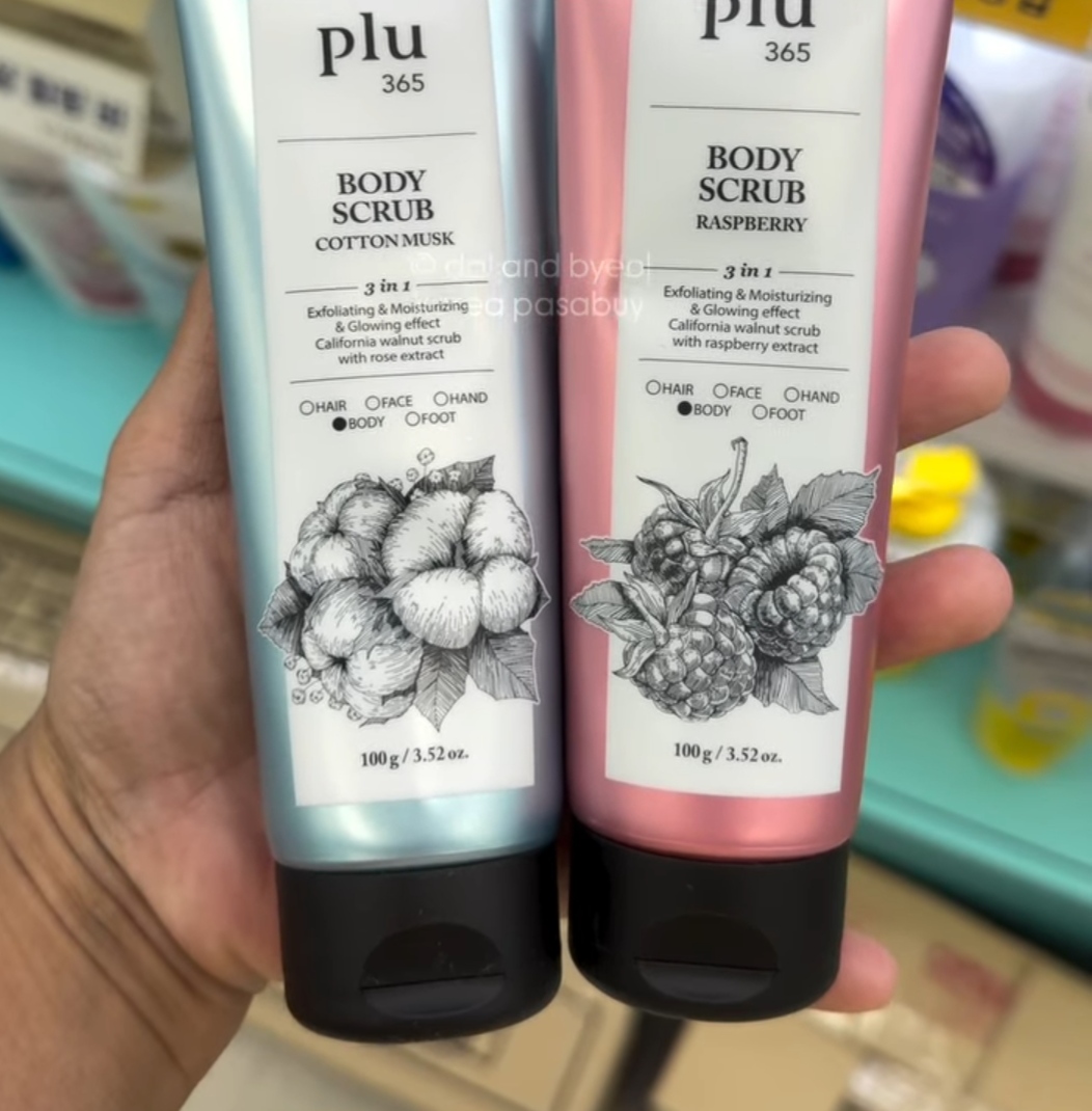 [DAISO] PLU365 Body Scrub Raspberry 100g