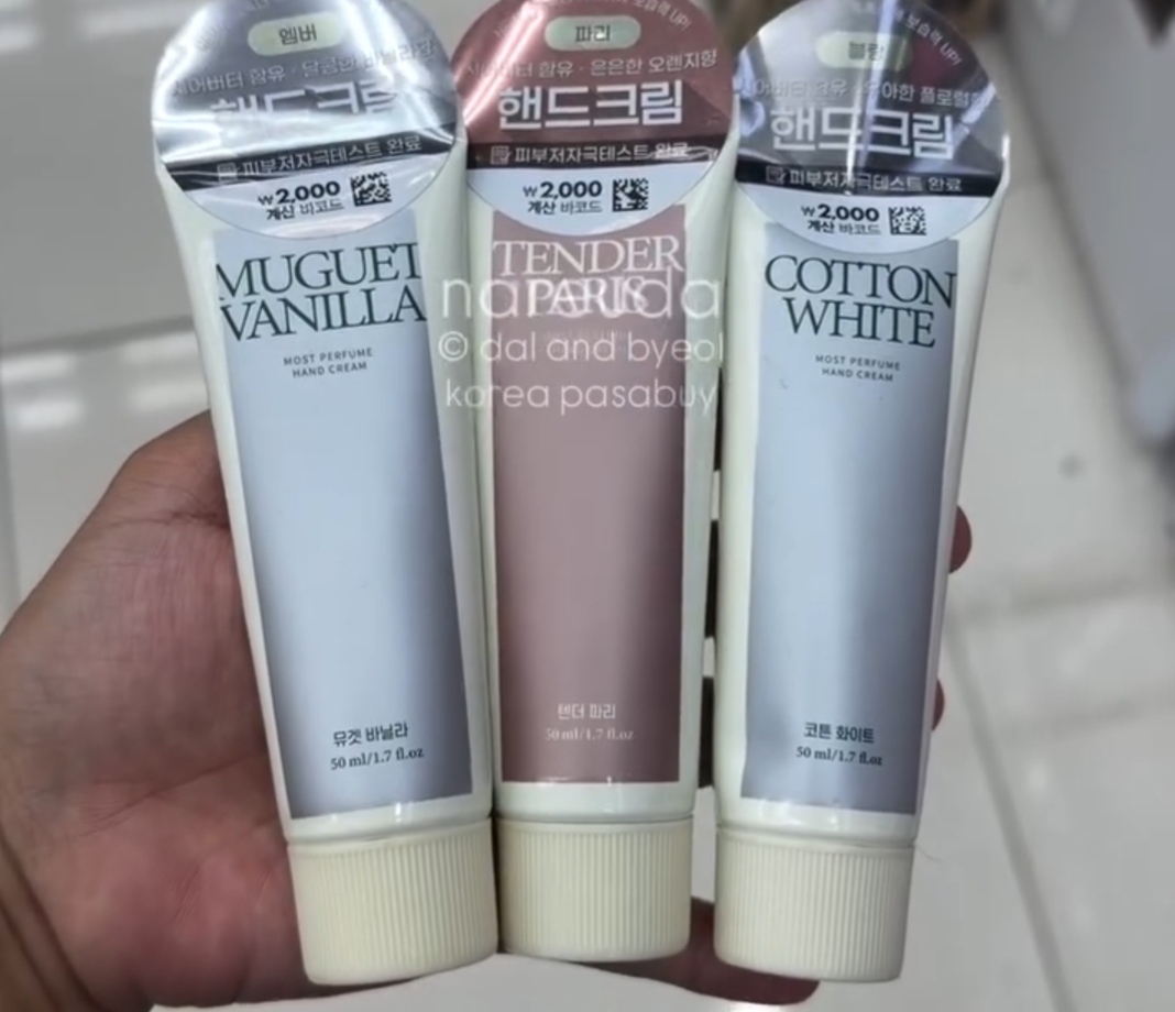 [DAISO] DAILYCOMMA Hand Creams Cotton White 50ml