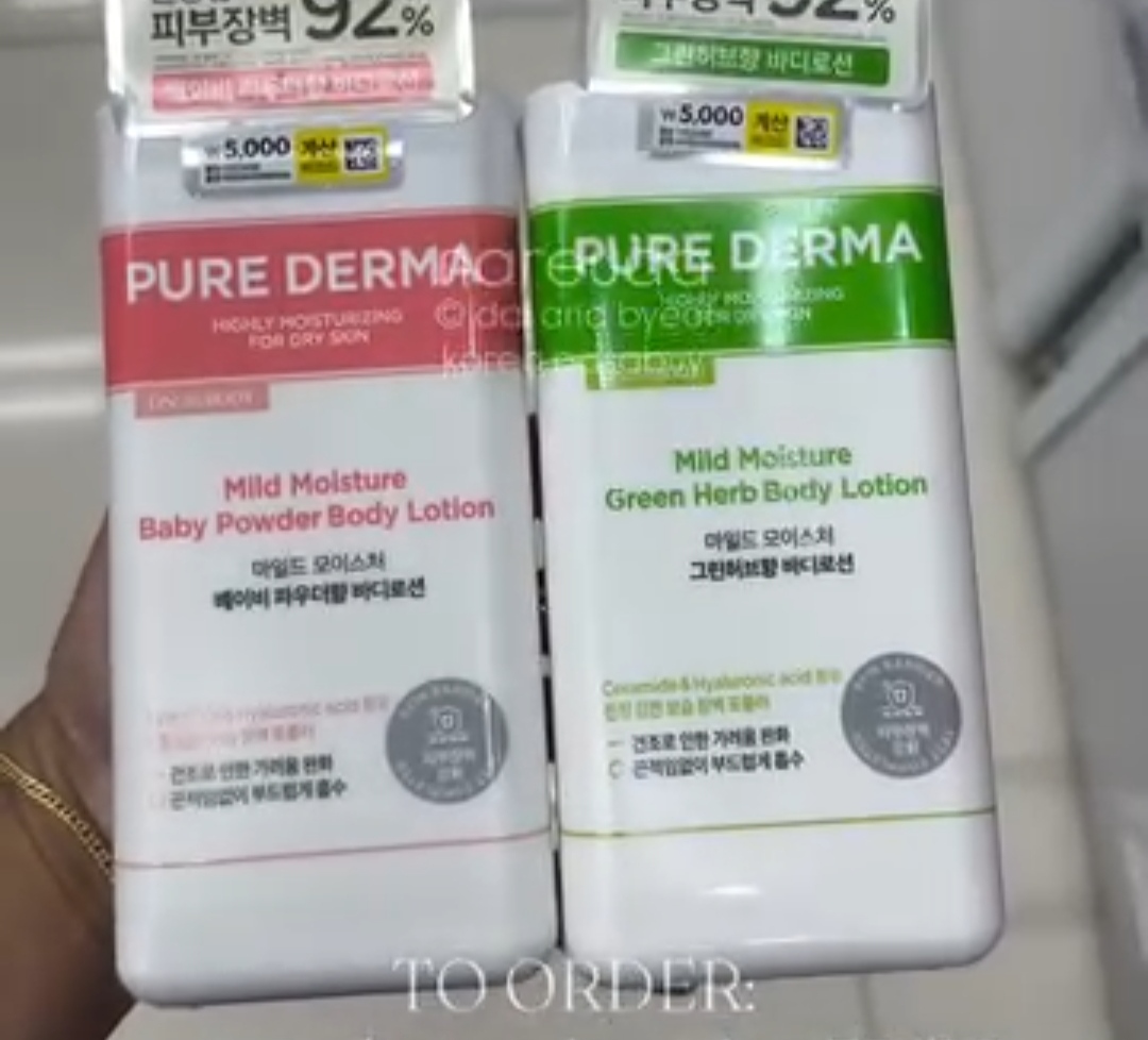 [DAISO] PUREDERMA Baby Powder Body Lotion 500ml