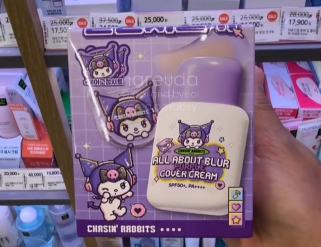 [OLIVEYOUNG] CHASINRABBITS Blur Cover Cream Kuromi +fb