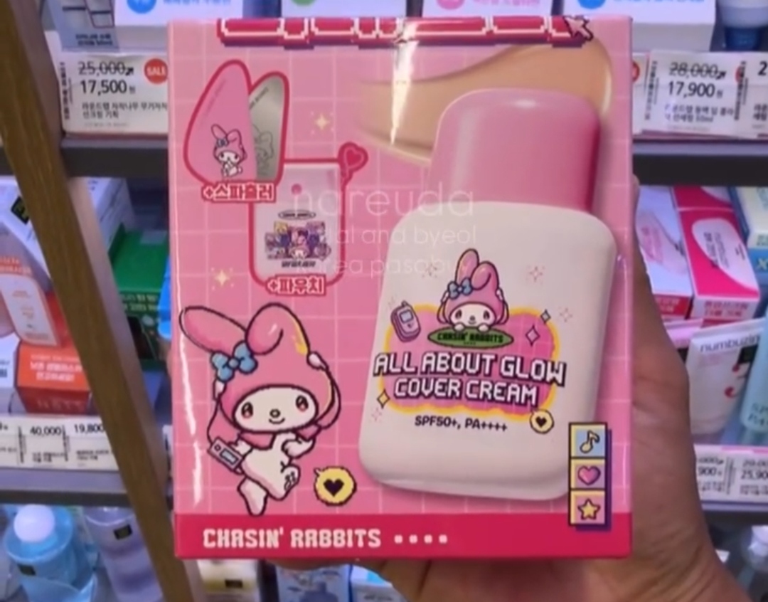 [OLIVEYOUNG] CHASINRABBITS Glow Cover Cream  My Melody +fb