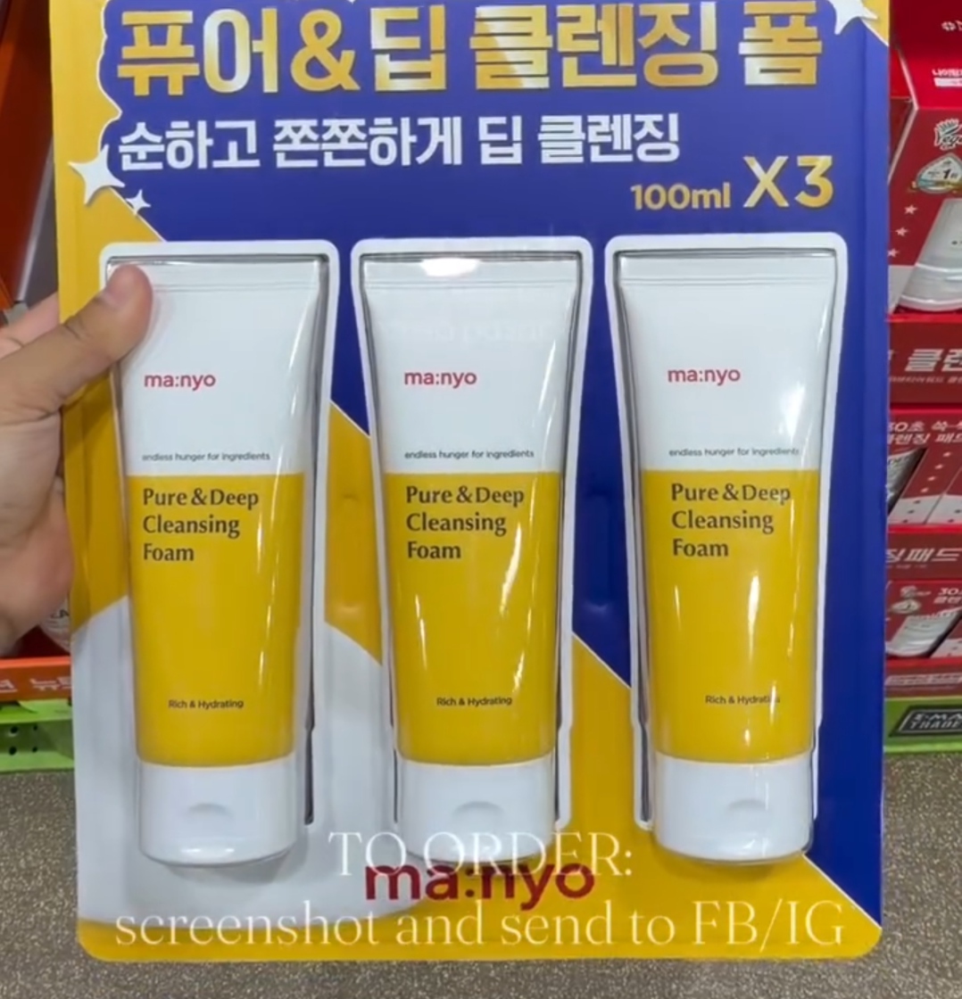 [EMART TRADERS] MANYO Cleansing Foam 100ml x3
