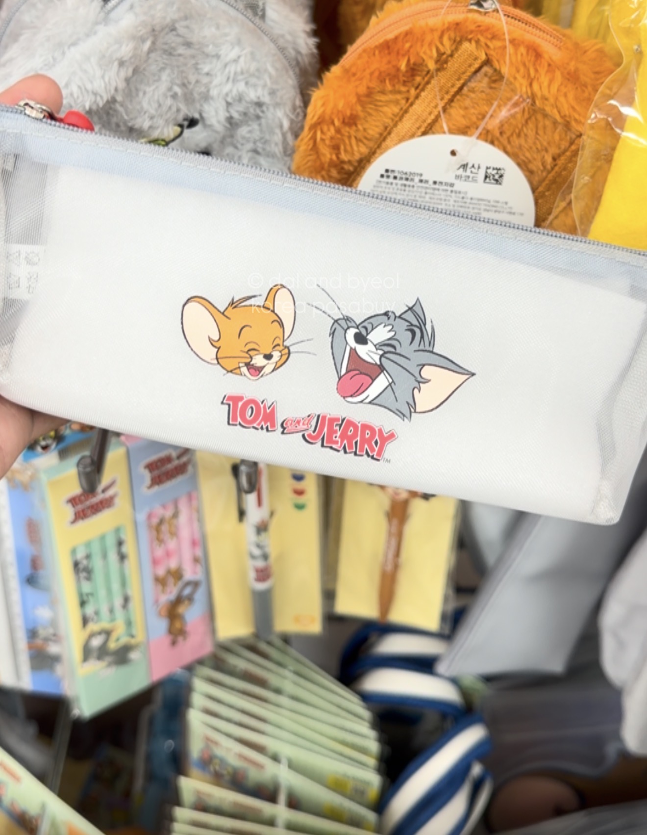 [DAISO] Tom & Jerry Mesh Pouch