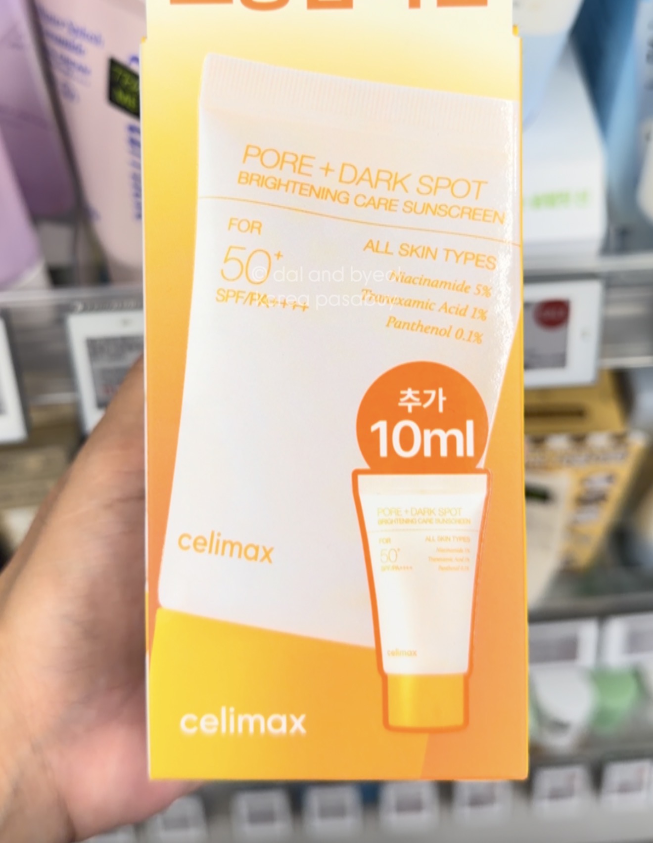 [OLIVEYOUNG] CELIMAX Pore+Dark Spot Brightening Sunscreen +10ml