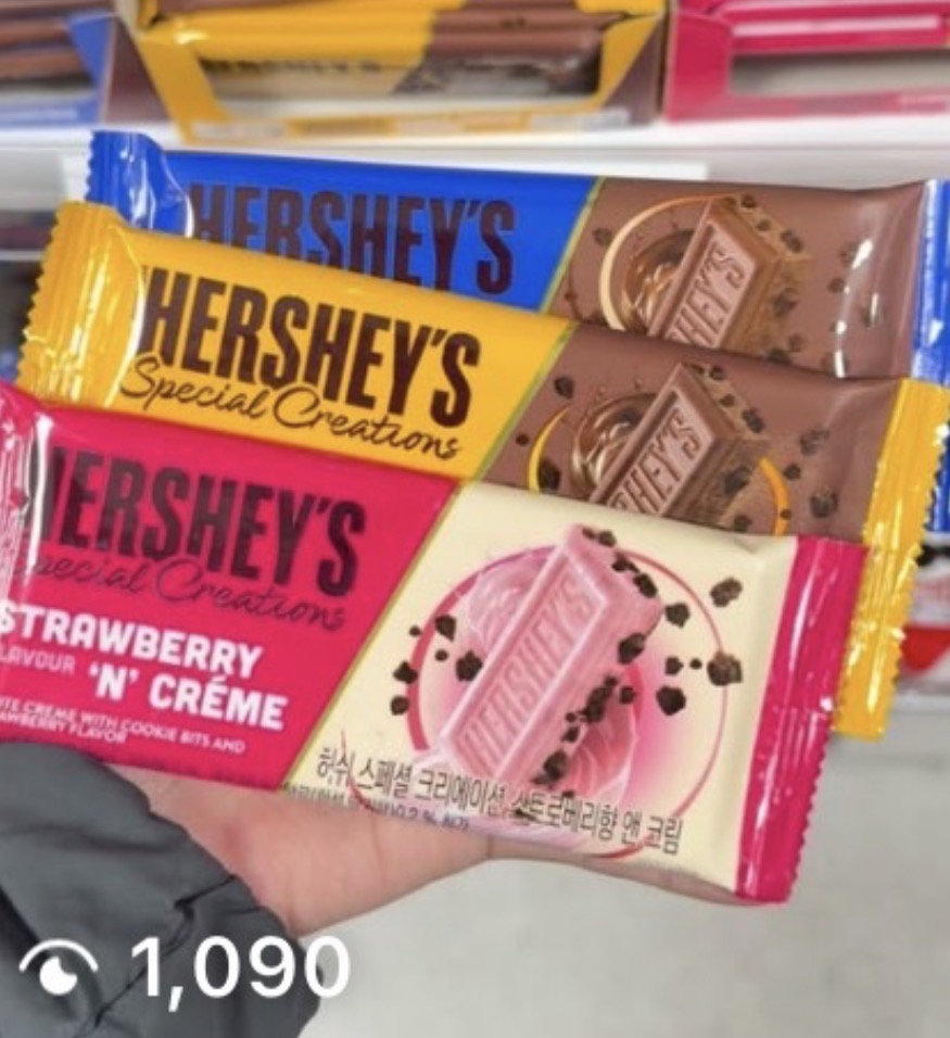 [DAISO] Hershey’s Chocolate - Strawberry N’ Créme