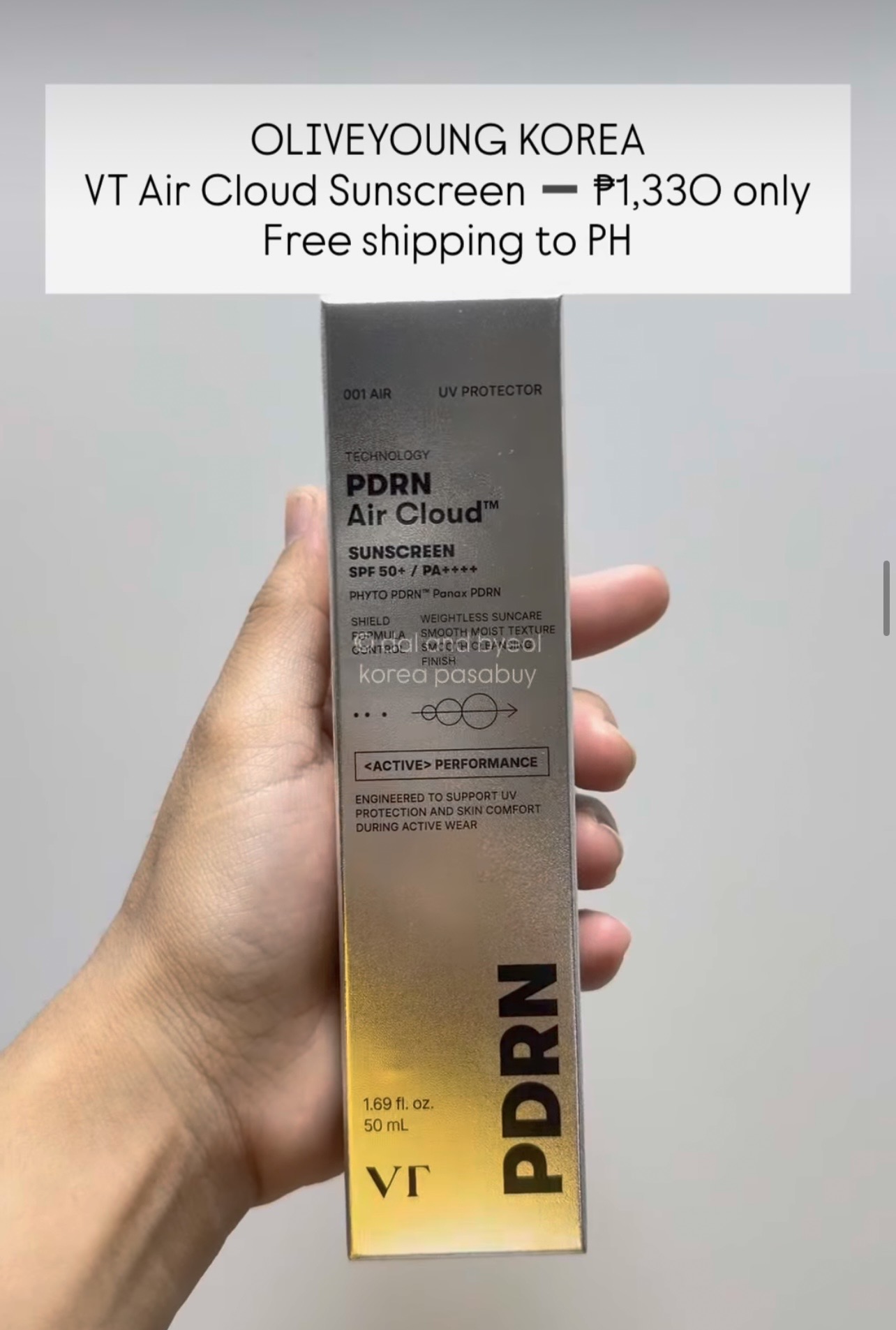 [OLIVEYOUNG] VT Air Cloud Sunscreen