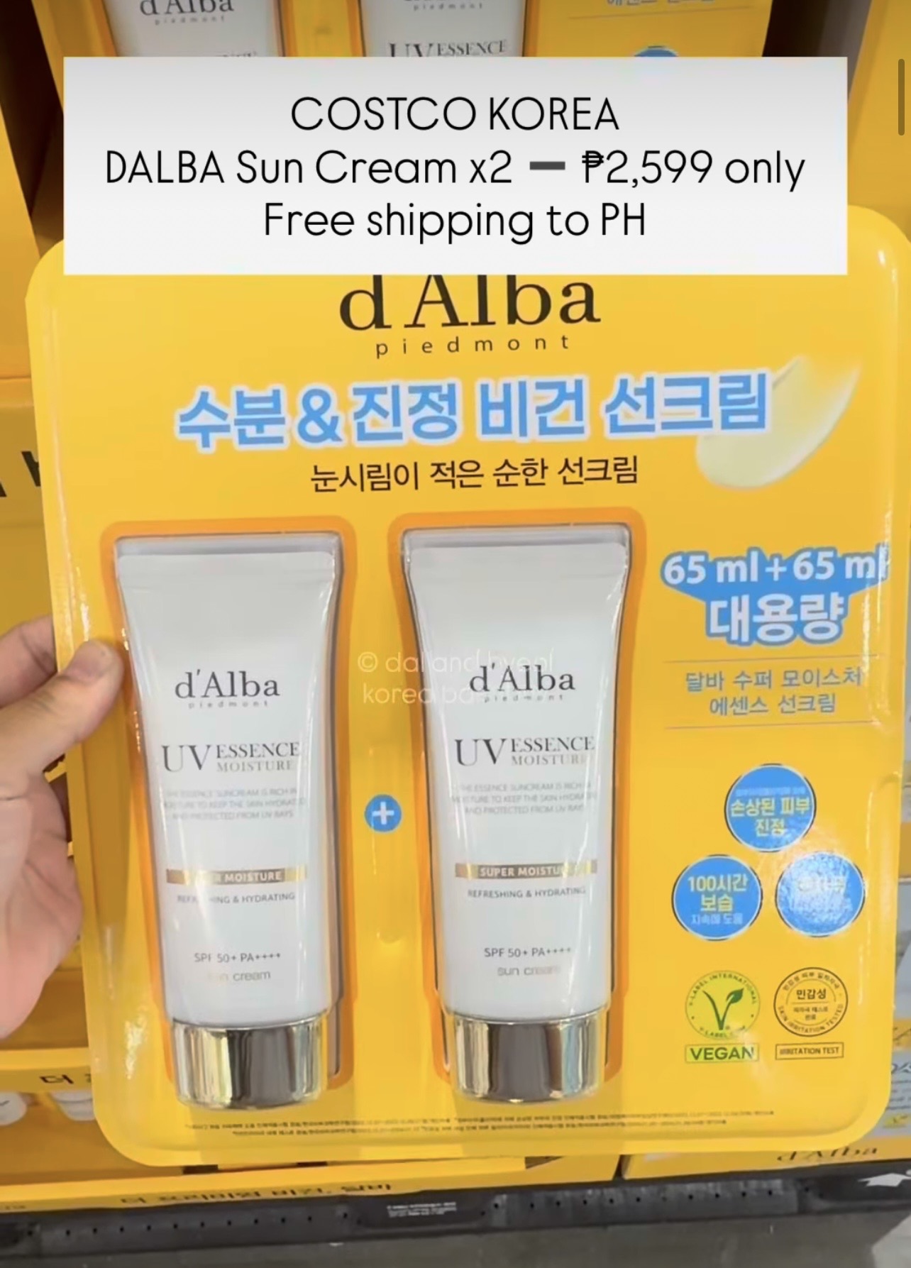 [COSTCO] DALBA Sun Cream x2