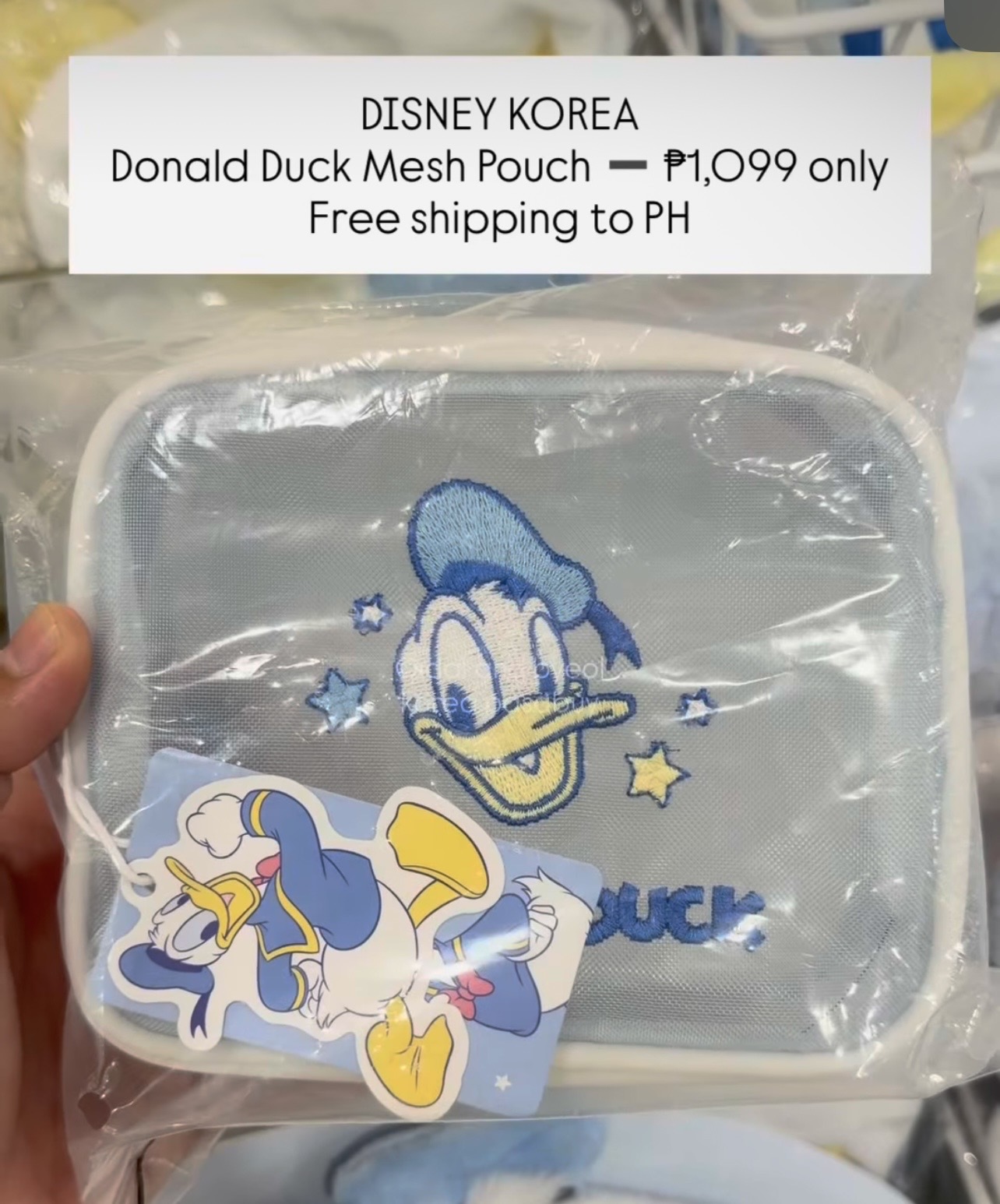 [DISNEY] DONALDDUCK Mesh Pouch