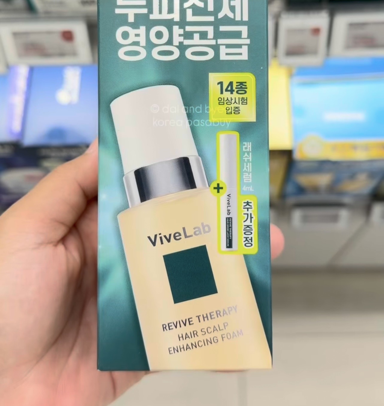 [OLIVEYOUNG] VIVELAB Hair Scalp Enhancing Foam 100ml +serum