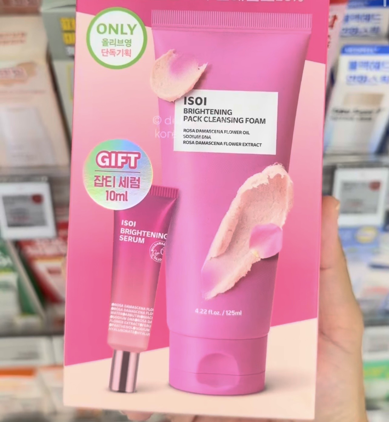 [OLIVEYOUNG] ISOI Brightening Pack Cleansing Foam 125ml +serum
