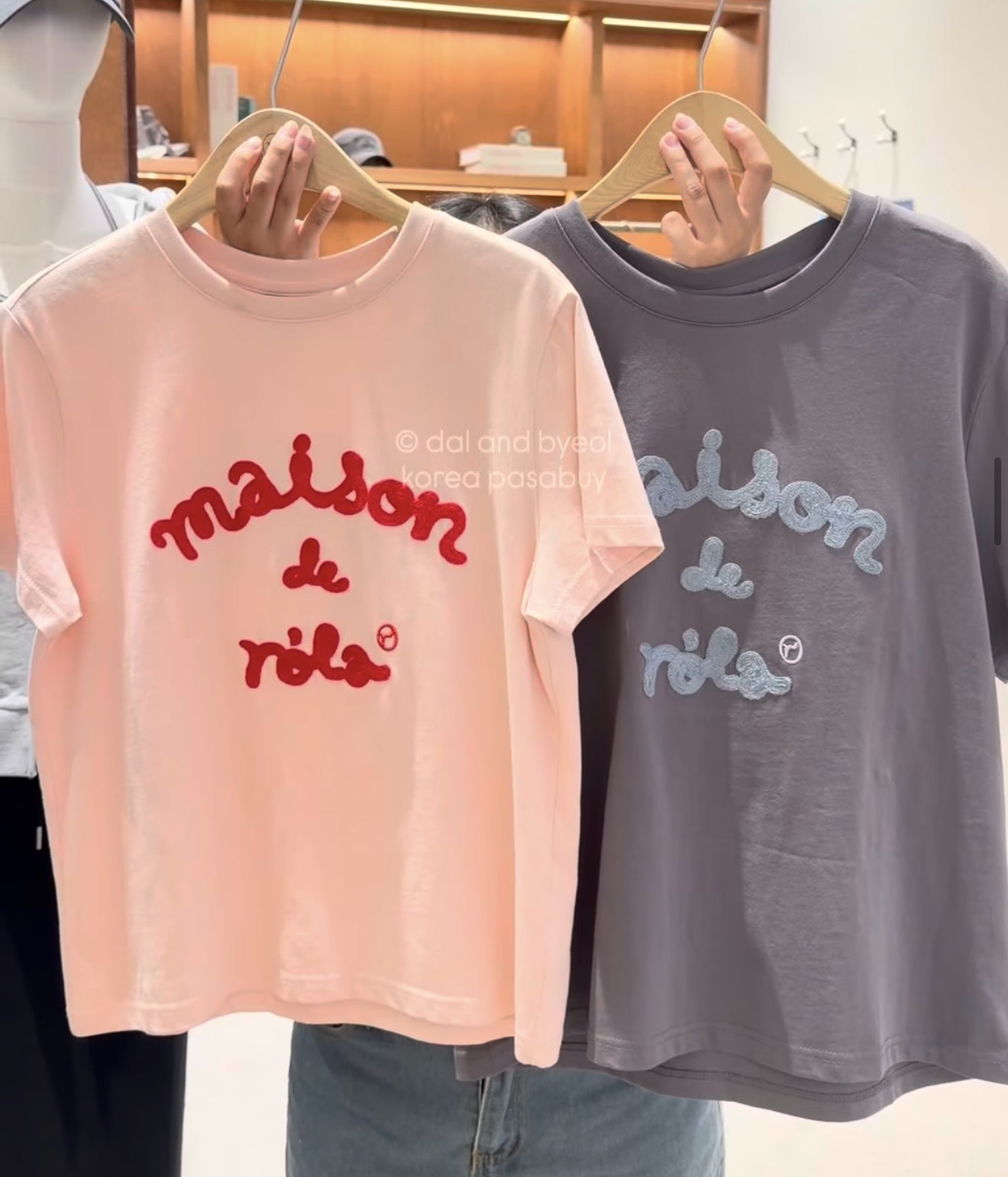 [ROLAROLA] Maison de Rola Embroidered Shirt - Charcoal
