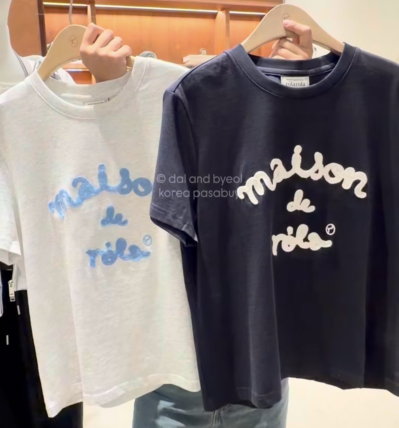 [ROLAROLA] Maison de Rola Embroidered Shirt - Melange Gray