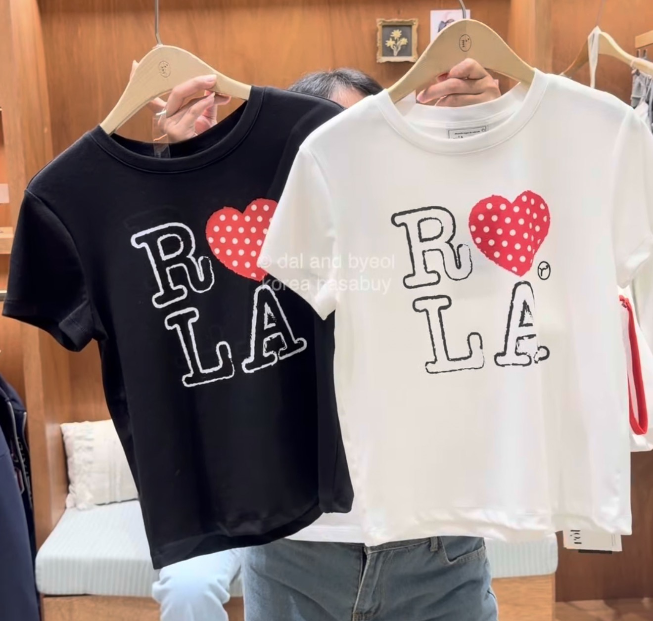 [ROLAROLA] I Love Rola Shirt - Black