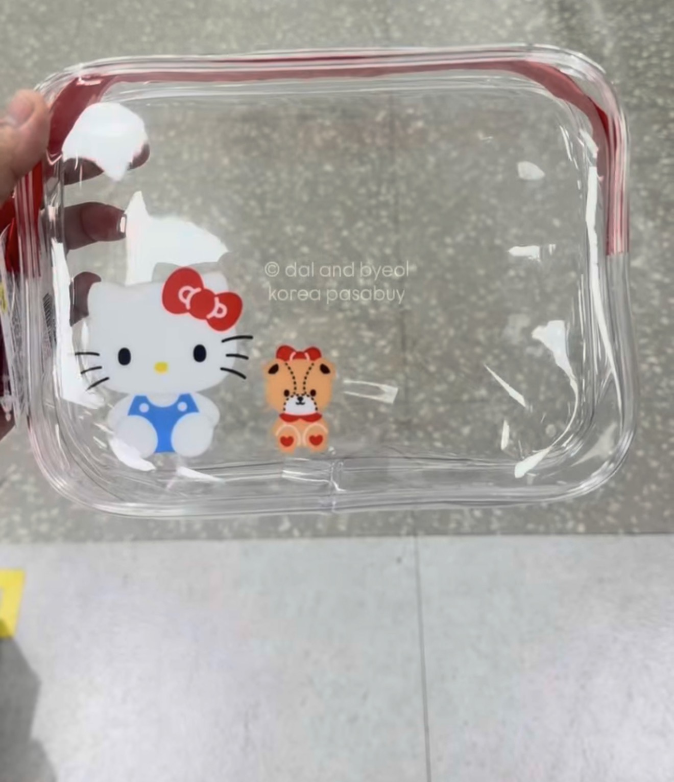 [DAISO] HELLOKITTY Transparent Pouch
